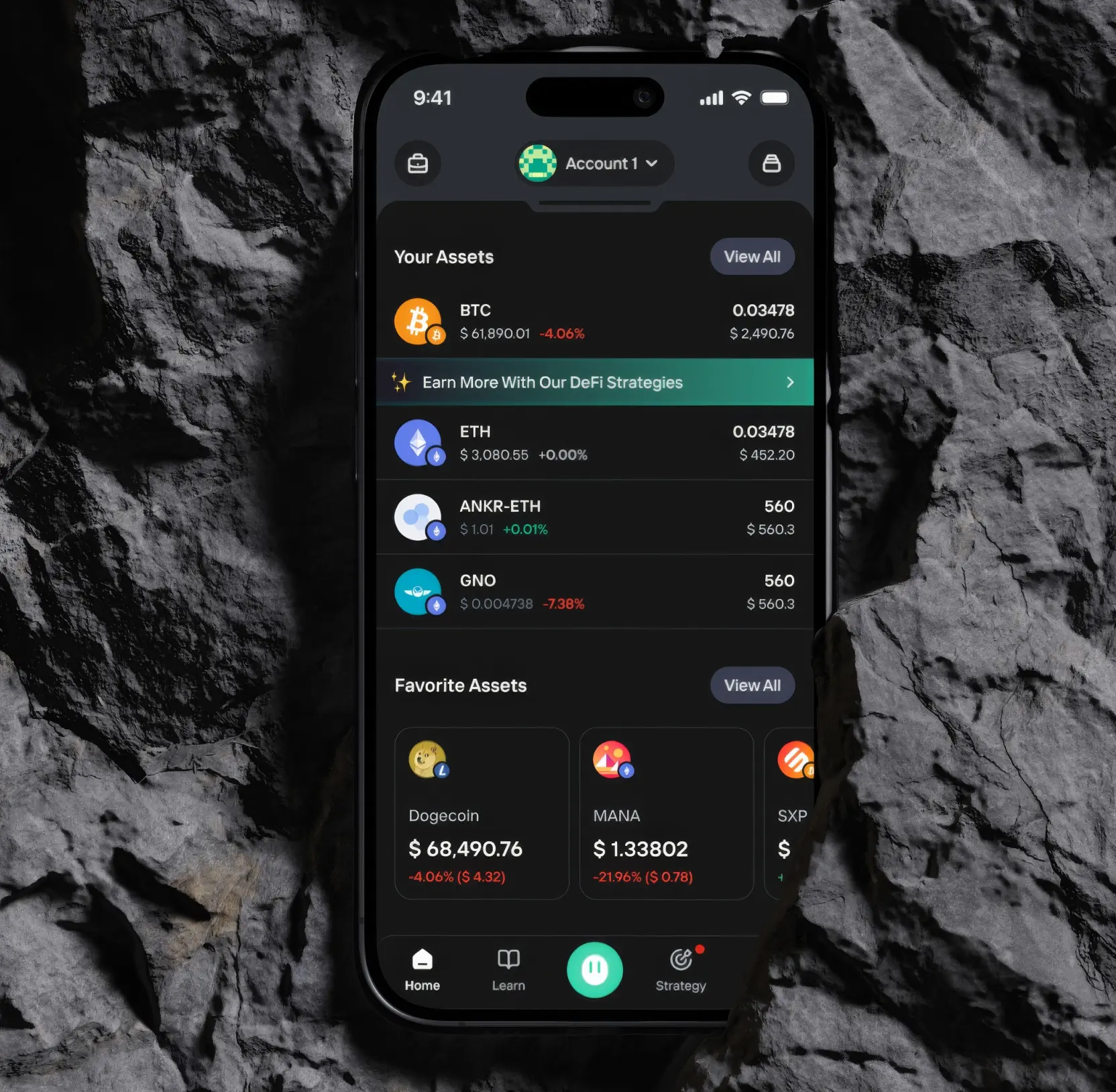 Crypto wallet onboarding flow