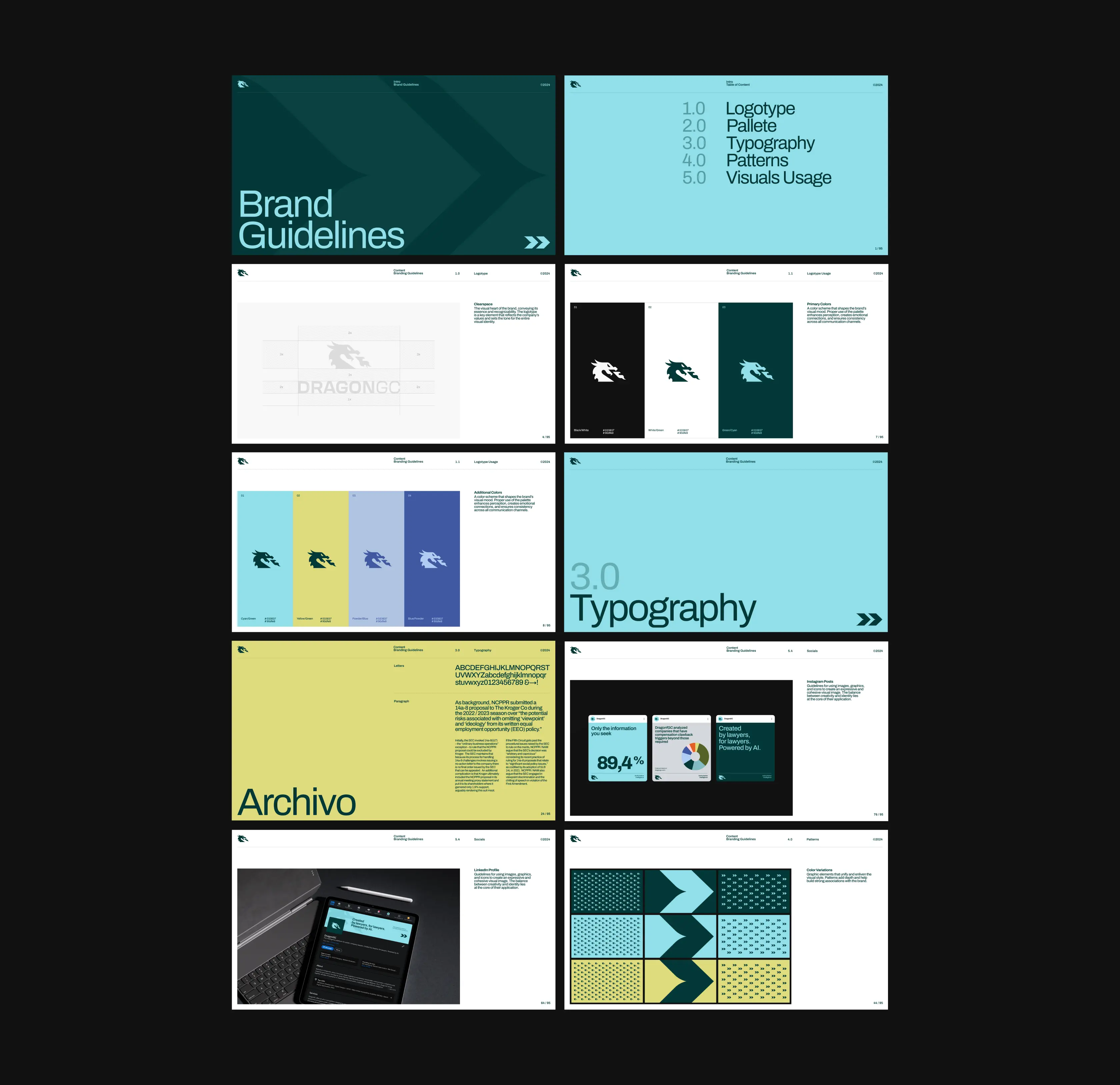 DragonGC brand book and communication system