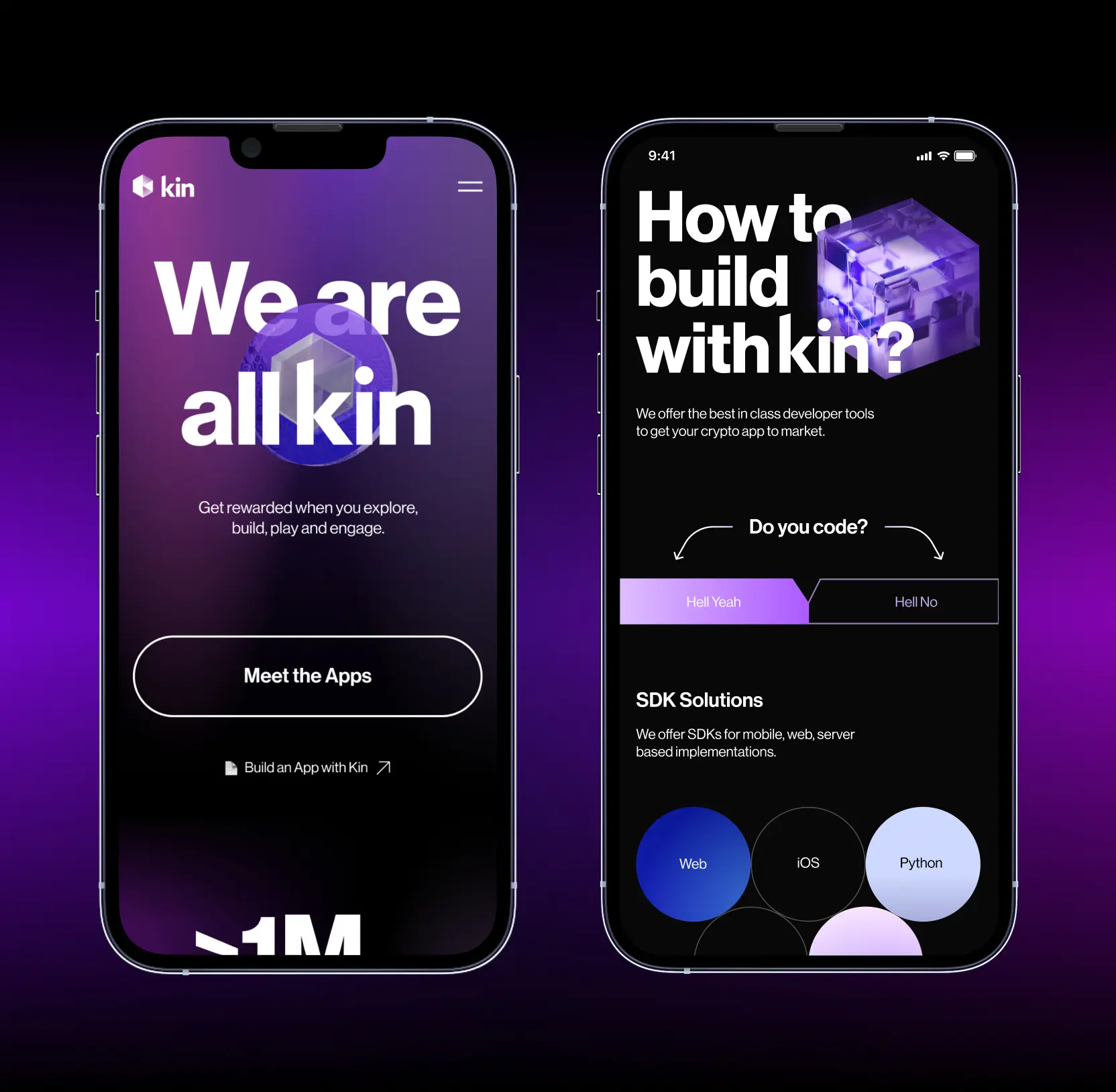 Kin onboarding flow and ecosystem access