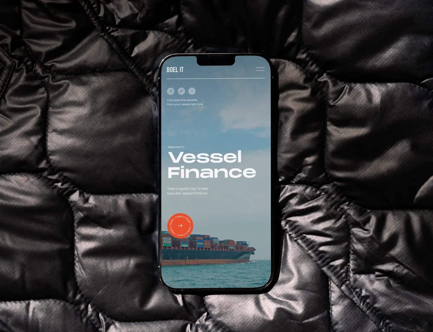Mobile interface for vessel finance platform